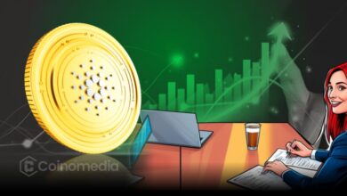 Cardano Price Prediction chart showing ADA's higher lows and upside target
