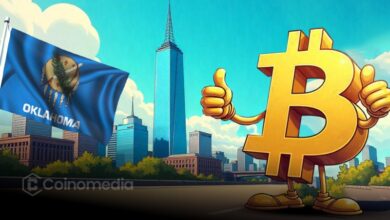 Oklahoma State Capitol with Bitcoin symbol representing Strategic Bitcoin Reserve