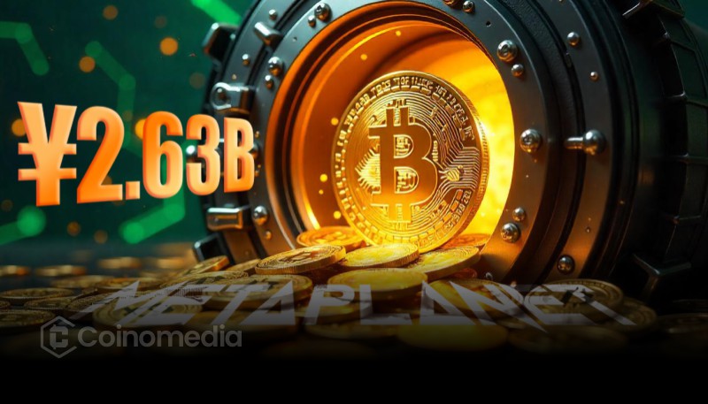 Metaplanet Secures ¥2.63B to Expand Bitcoin Holdings