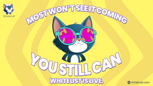 Troller Cat Presale 2025, Trollercat.com whitelist, Official Melania Meme crypto, Baby Doge Coin price, April 2025 Best meme coins, May 2025 Upcoming crypto presales, 2025 10,000% meme coin rumors, Troller Cat Game Center leak, How to join Troller Cat presale, Meme coin whitelist closing soon,