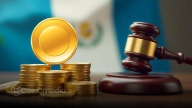 Guatemala crypto regulation bill document with national flag in background
