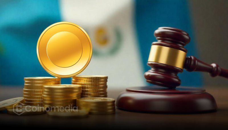 Guatemala crypto regulation bill document with national flag in background