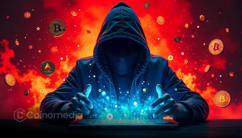 Screenshot of fake Ledger phishing warning impersonating admin