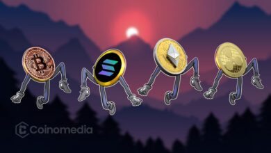 Altcoin market cap chart showing bullish divergence and breakout target