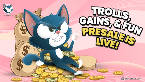 Next Crypto To Explode, Troller Cat Presale, Trollercat.com, BUY TCAT, Neiro Price Today, Gigachad Meme Coin, Troller Cat ROI, 69% APY Crypto, Meme Coin Referral Bonus, Crypto Presale Stage 6.