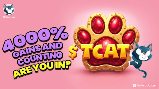 Troller Cat presale, best meme coin to buy now, Official Melania crypto, 2025 meme coin ROI, deflationary meme coins, 69% staking crypto, P2E meme coins, Troller Cat staking rewards, Stage 5 presale crypto, crypto presale live now