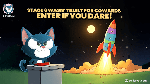 Best Cryptos For Beginners, Troller Cat Stage 6, buy TCAT presale, staking 69% APY, meme coin ROI, Floki NFT rewards, Neiro predictive AI, crypto presale 2025, meme coins for new users, TCAT token price listing