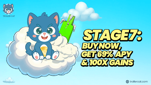 Best 100x crypto, Troller Cat Presale, Trollercat, BUY TCAT Trollercat.com, Meme coin investment, Brett coin analysis, Keyboard Cat crypto, Crypto staking 69% APY, Meme coin ROI 2025.
