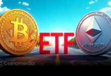 Chart showing inflows for BTC and ETH ETFs on June 23