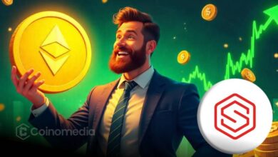 Image of Ethereum coins representing SharpLink’s staked ETH holdings