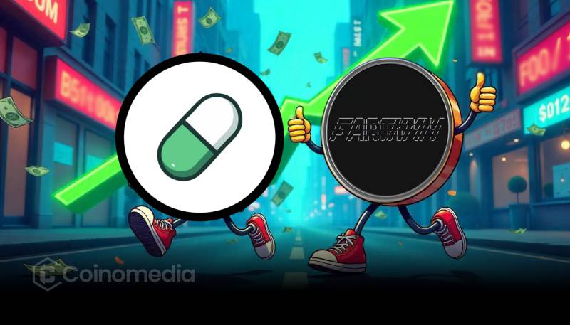 FARTCOIN Pumpfun token leads social media mentions chart