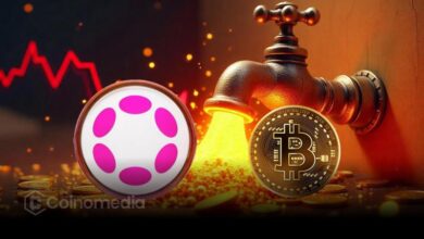 “Stacked Bitcoin tokens next to Polkadot logo, symbolizing treasury tBTC reserve plan.”