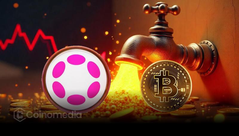 “Stacked Bitcoin tokens next to Polkadot logo, symbolizing treasury tBTC reserve plan.”