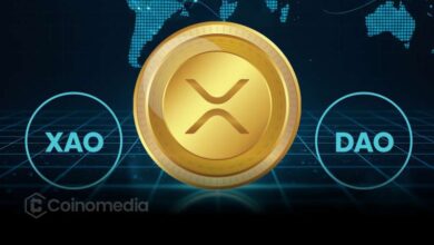 “XAO DAO logo on XRP Ledger interface symbolizing on‑chain governance with $XRP”