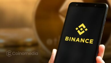 Pie chart with Binance holding 45.6% of BTC spot trading volume