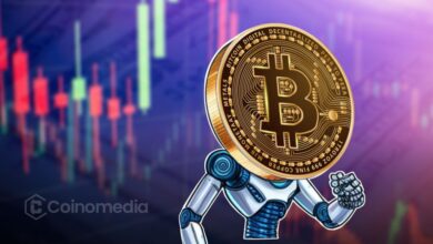 Graph showing Bitcoin futures volume rising while spot volume stays low during price rally.
