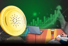 Chart showing Cardano price breakout and projected surge toward $2, highlighting bullish momentum.