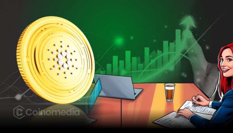 Chart showing Cardano price breakout and projected surge toward $2, highlighting bullish momentum.