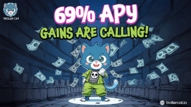 Best 100x crypto, Troller Cat presale, Pudgy Penguins price drop, Fartcoin price surge, meme coin market analysis, crypto staking rewards, deflationary crypto tokens, play-to-earn crypto, crypto referral program, high ROI crypto investments.