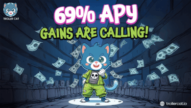 Best meme coin presale to buy this week, Troller Cat Stage 8 ROI potential, Troller Cat referral rewards system, Brett price support and resistance, Mog Coin current price chart 2025, Meme coins with staking and burns, Troller Cat Game Center burn model, 69% APY meme coin staking live, Buy Troller Cat before Stage 9, $25K investment in TCAT gains.