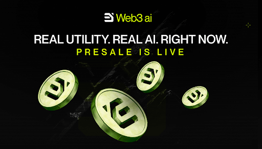 Web3 ai at $0.000443 Targets 1,747% ROI While DOGE Eyes $0.18 and ADA Hits Key Upgrade