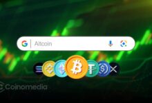 Graph showing spike in altcoin search trend in 2025