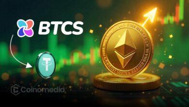 BTCS ETH purchase using USDT loan from Aave