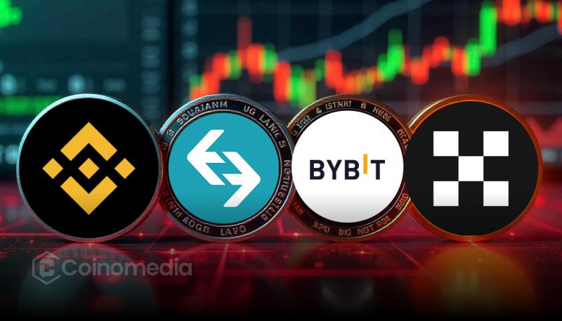 Q2 2025 crypto exchange rankings with Binance, OKX, Bybit, Bitget, Gate, HTX, KuCoin