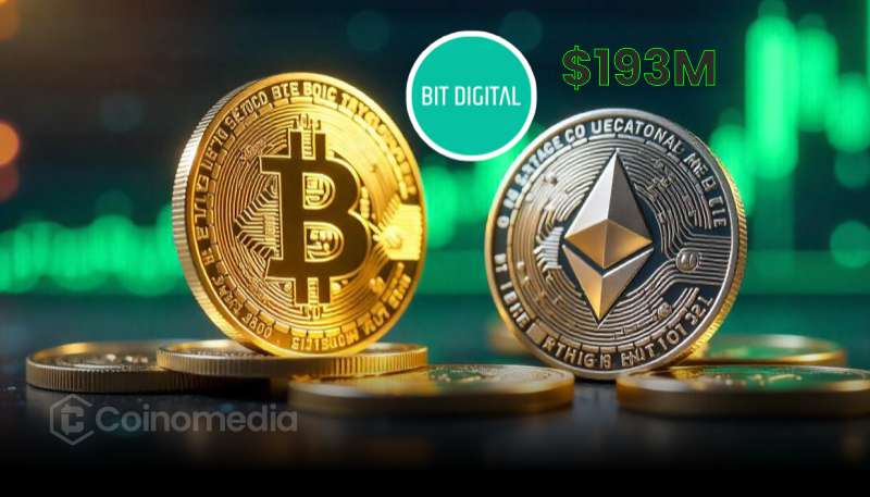 Bit Digital invests $193 million in Ethereum after selling Bitcoin holdings.