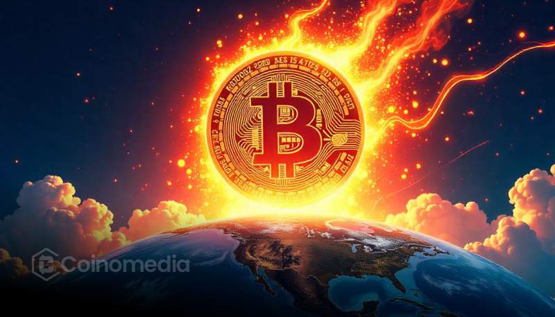 Bitcoin price chart tracking global M2 money supply