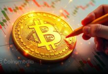 A chart showing Bitcoin price nearing breakout zone, representing “Bitcoin breakout”