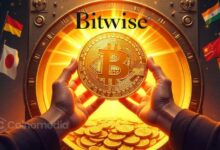 Bitwise chart showing corporate Bitcoin holdings at 847K BTC worth $91B