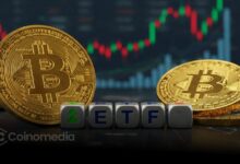 Bitcoin ETFs inflows chart showing $1B gain in two days