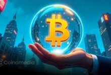 Bitcoin price consolidation chart showing mid-range retest