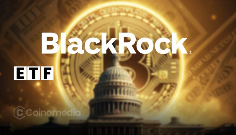 BlackRock crypto ETF inflows Q2 chart with rising growth trend