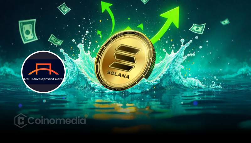 Chart showing DeFi Development Corp’s SOL treasury accumulation