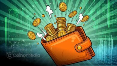 Graphical illustration of a dormant Bitcoin wallet awakening, highlighting 10,000 BTC worth over $1 billion