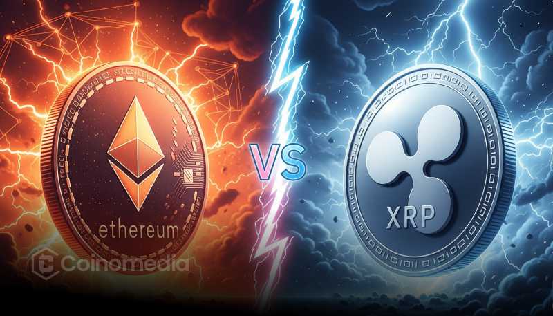 Ethereum vs XRP ATH comparison chart
