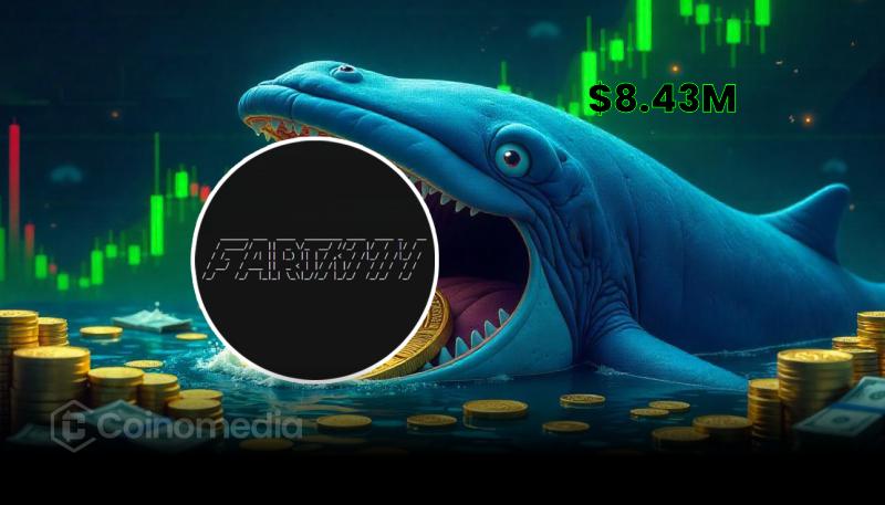 Fartcoin Whale Sales Hit $8.43M in One Day