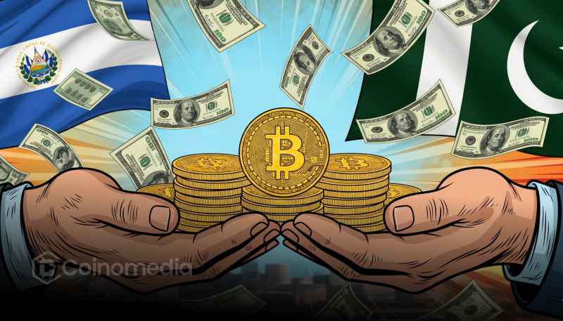 Pakistan and El Salvador officials signing Bitcoin adoption agreement