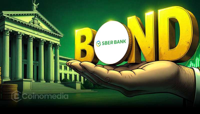 Sberbank building with Bitcoin logo, representing crypto custody launch