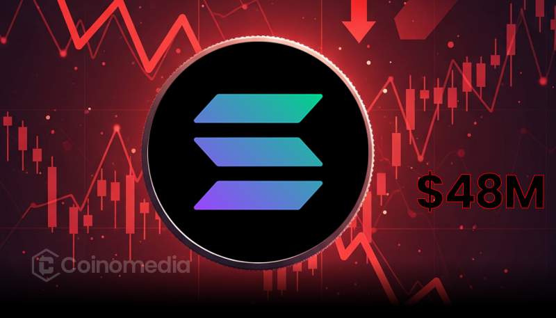 Chart showing SOL price surge and liquidation data above $204