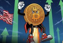 Bitcoin price chart showing all-time high fueled by U.S. buying