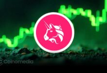 Uniswap token price breakout chart showing upward trend toward $42 target.