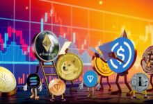Altcoin dominance chart showing bullish divergence pattern