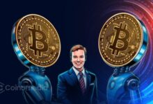 Person holding a passport and Bitcoin symbol, representing Bitcoin citizenship