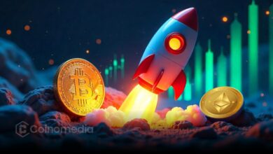 Crypto inflows chart showing Bitcoin and Ethereum growth