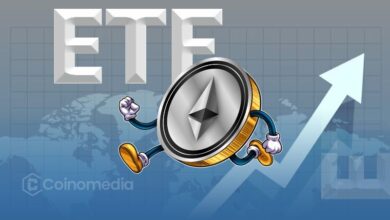 Chart showing Ethereum ETF inflows over nine weeks