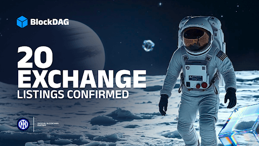 With 20 Exchange Listings Confirmed, BlockDAG Hits $343M! Algorand Aims for $0.36 & VeChain Gains