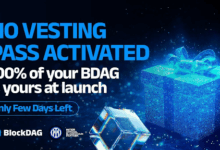 BlockDAG’s $343M Rise & NO VESTING PASS With 100% Coin Unlock Beat AAVE & Ondo Moves
